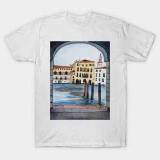 Venice Whimsical Mixed Media Art Piece T-Shirt